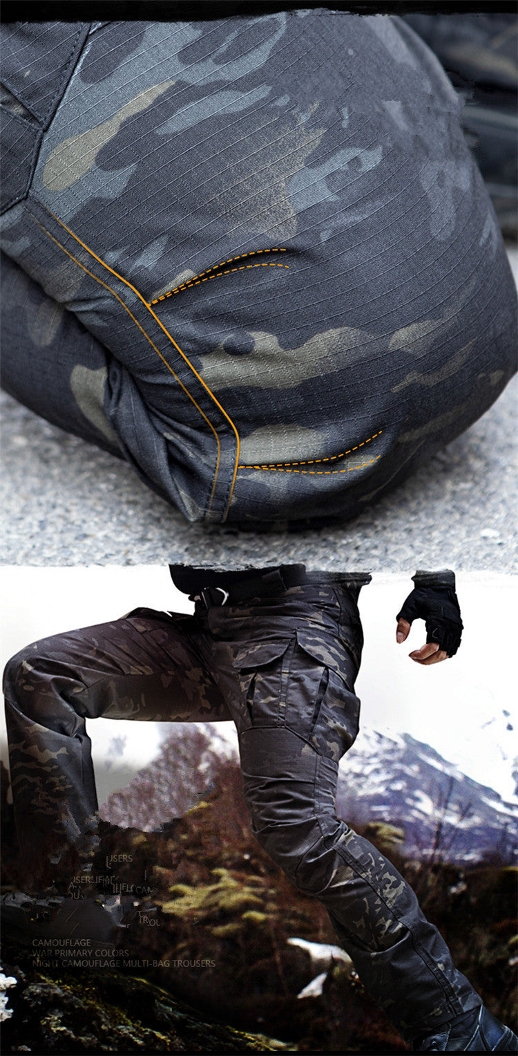 Spring And Autumn Waterproof Multi-pocket Sports Loose Tactical Casual Pants