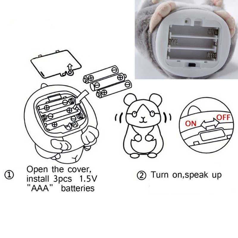 Talking Hamster Toy For Kids