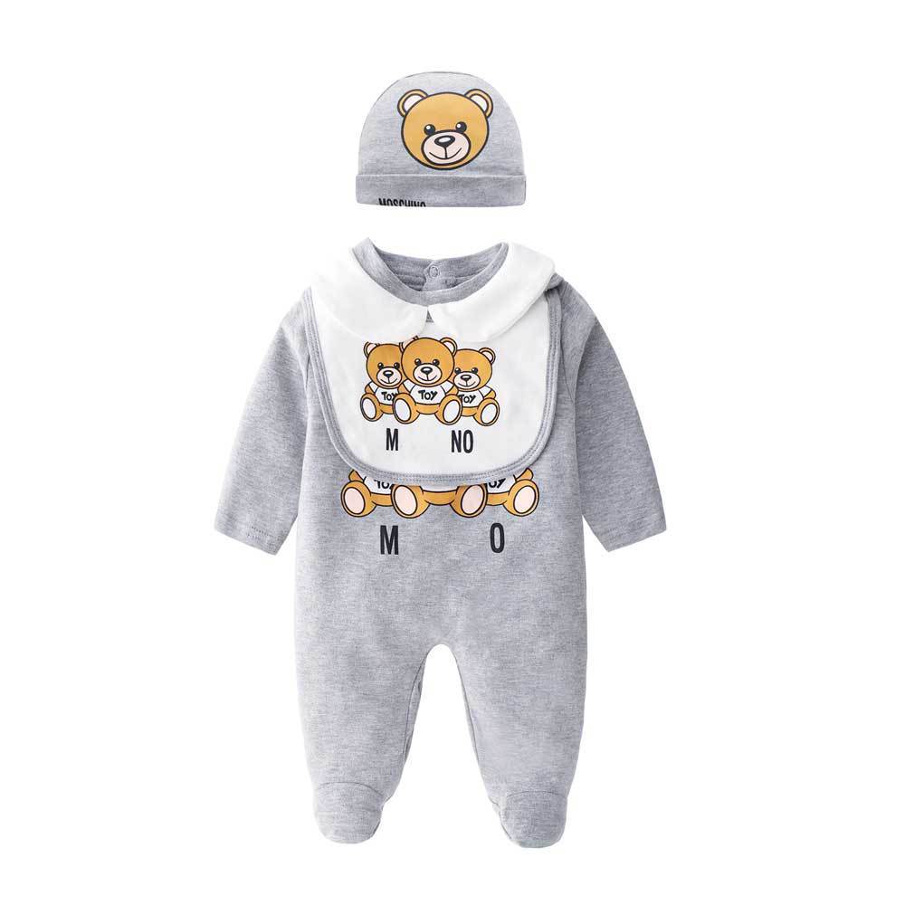 Baby bear baby print long sleeve crawling suit