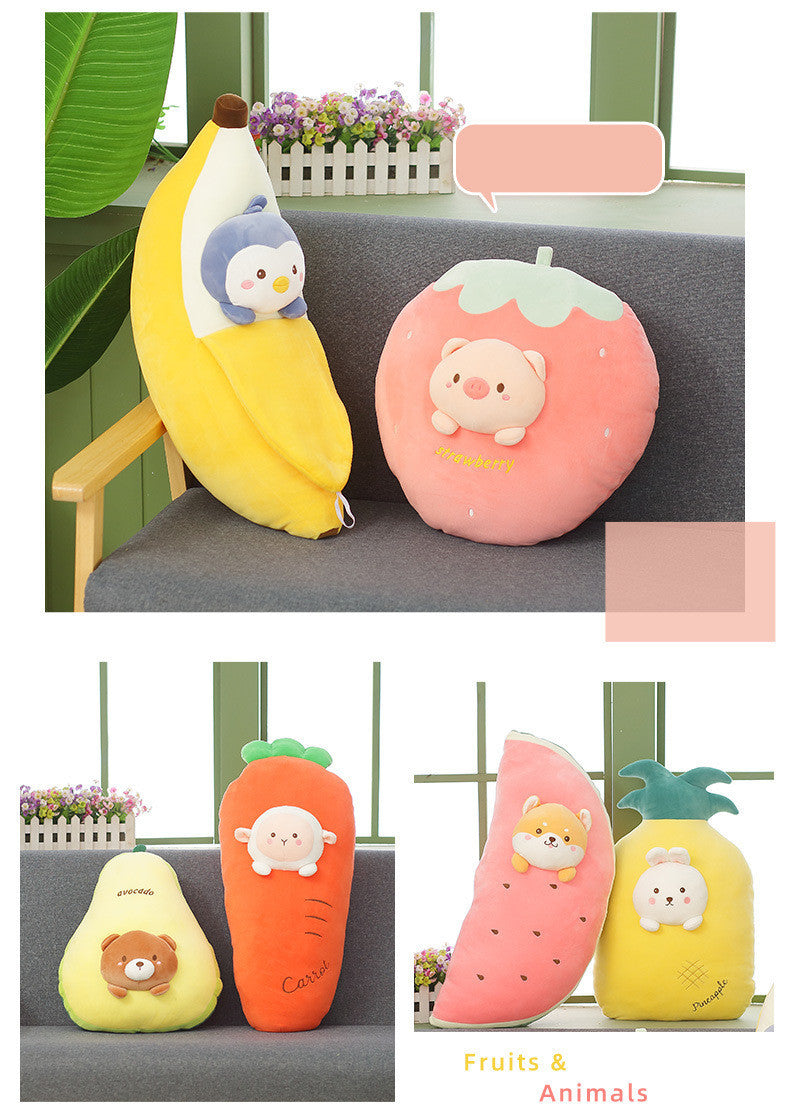 Cute Banana Pillow Carrot Doll Fruit Plush Toy