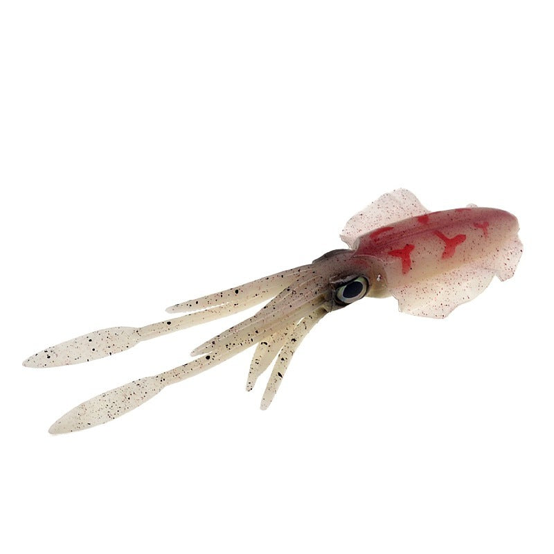 Squid Bait 15cm 20g Sea Fishing Boat Fishing Simulation Fake Bait Octopus Deep Sea Soft Bait Iron Plate Bait