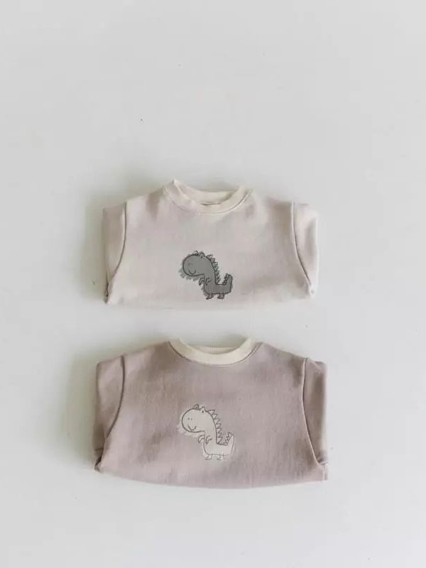 Baby Jumpsuit Dinosaur Print Long Sleeve Romper