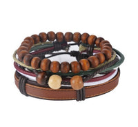 Thumbnail for Leather Bracelet Men Multilayer Bead Bracelet Punk Wrap Bracelets for Women Vintage punk Men Jewelry