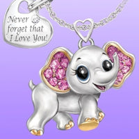 Thumbnail for Women Necklace Blue Cute Elephant Necklace Fashion Cartoon Animal Necklaces For Kids Necklaces Jewelry Gifts