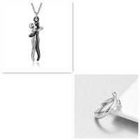 Thumbnail for Love Hug Necklace Unisex Men Women Couple Jewelry Simple Temperament Clavicle Chain Valentines Day Lover Gift