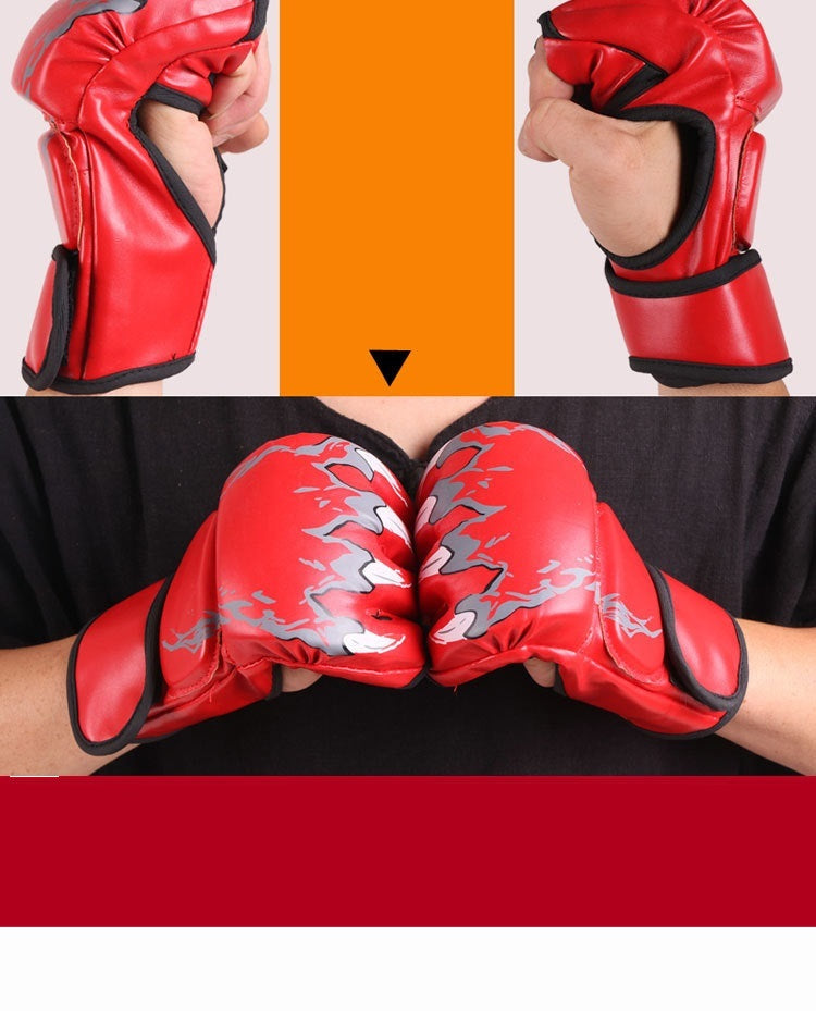 Sandbag Fighting Training Thickened Boxing Half Finger Gloves