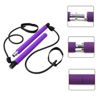 Thumbnail for Fitness Yoga Pilates Bar Portable Gym Accessories Sport Elastic Bodybuilding Resistance Bands For Home Trainer Workout Equipment