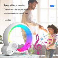 Thumbnail for Creative Q Light Analog Sunrise Digital Display Alarm Clock Bluetooth Audio Intelligent Wake-up Q Colorful Atmosphere Light