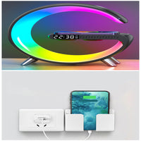 Thumbnail for New Intelligent G Shaped LED Lamp Bluetooth Speake Wireless Charger Atmosphere Lamp App Control For Bedroom Home Decor