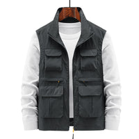 Thumbnail for Vest Multi-pocket Outdoor Work Clothes Sleeveless Waistcoat