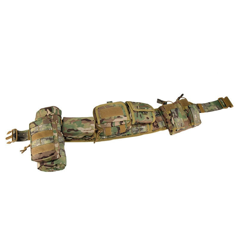 Camouflage Tactical Waist Cover Military Fan Outdoor Multi-functional Molle Belt