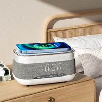 Thumbnail for Intelligent Multifunctional Alarm Clock Bluetooth Speaker Wireless Charger Fast Charge Clock Atmosphere Night Light Home Decor